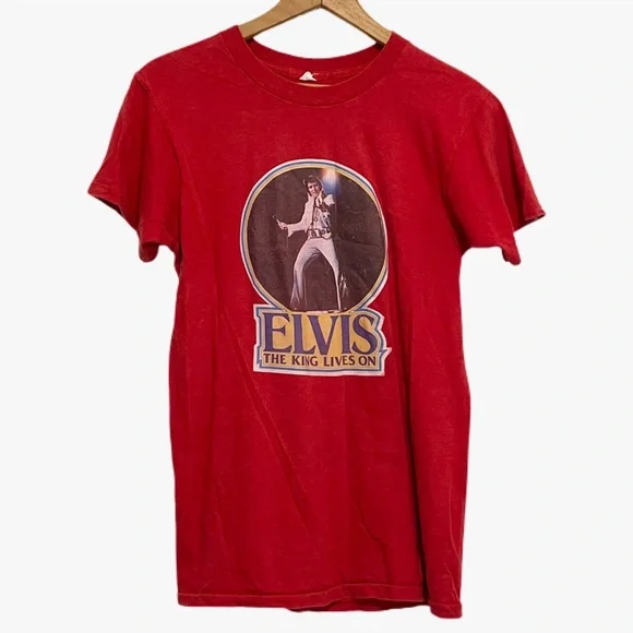 Vintage | Tops | Vintage 7s Elvis Presley Single Stitch The King  